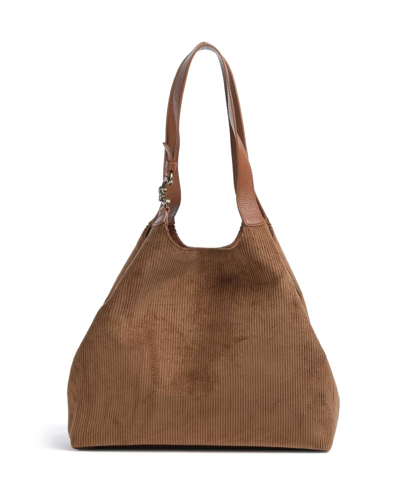 Coccinelle C-Easy Corduroy Cabas cognac