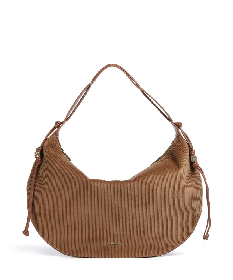Coccinelle Thess Corduroy Sac fourre-tout cognac