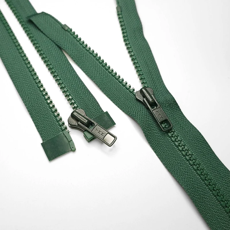 YKK | Fermeture Éclair Séparable | Plastique | Vert | #5
