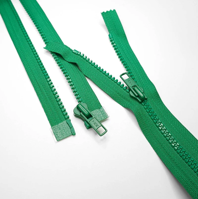 YKK Fermeture éclair | Séparable | Plastique | Vert | #5 | 22 1/2'' - 57 cm
