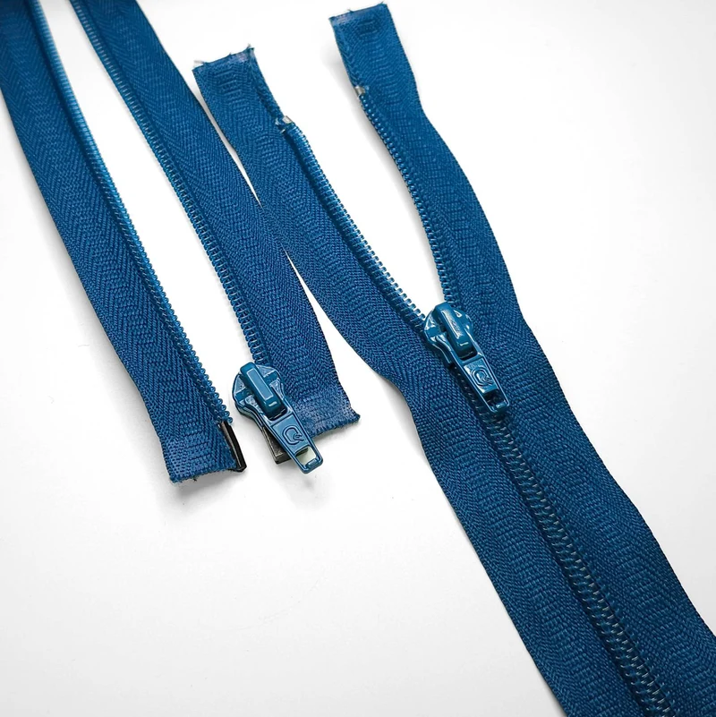 Fermeture Éclair Séparable | Spirale | Bleu | #5 | 25'' - 64 cm