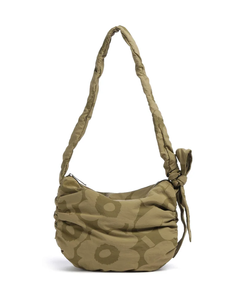 Marimekko Utu M Unikko Sac porté épaule olive green/khaki green