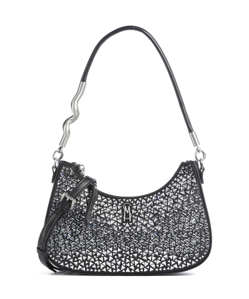 Steve Madden BRAZ Sac porté épaule black/nickle