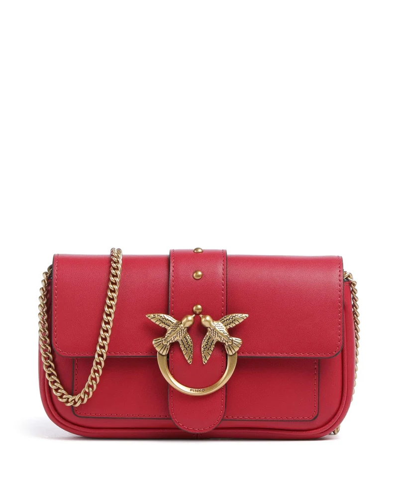 Pinko Love One Pocket Portefeuille rosso rio/antique gold