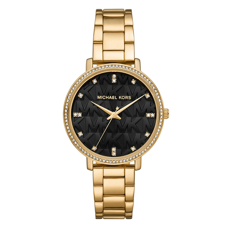 Michael Kors Pyper Montre Femme Dorée Et Noire MK4593