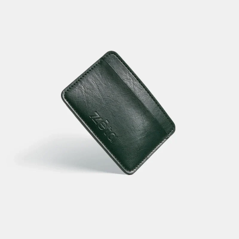 Porte-cartes unisexe végan vert sapin