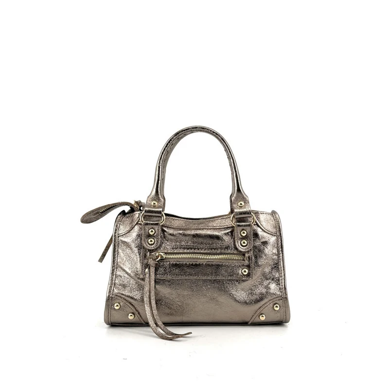 Mini-sac en cuir irisé TAO Champagne irisé