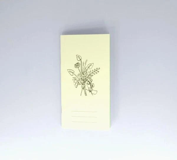 Carnet de notes en papier ligné - Wild flowers bouquet