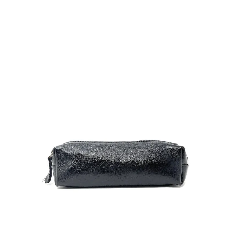 Trousse en cuir irisé TICTOC GLOW Noir irisé