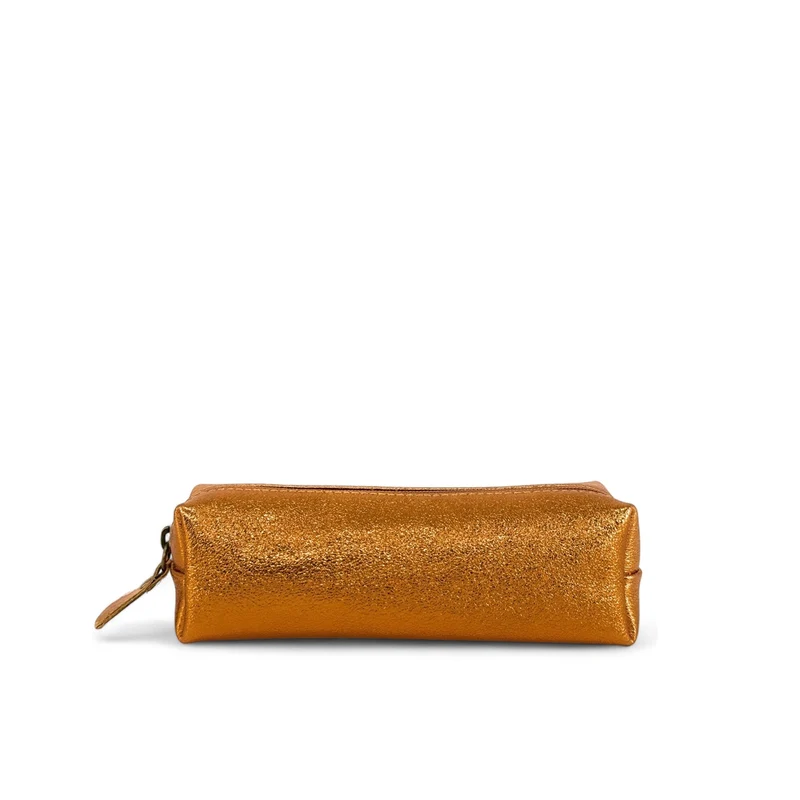 Trousse en cuir irisé TICTOC GLOW Cuivre