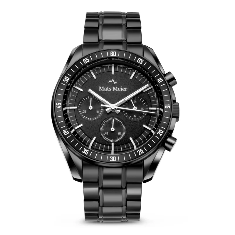 Mats Meier Arosa Racing Hommes Montre Noir MM50016