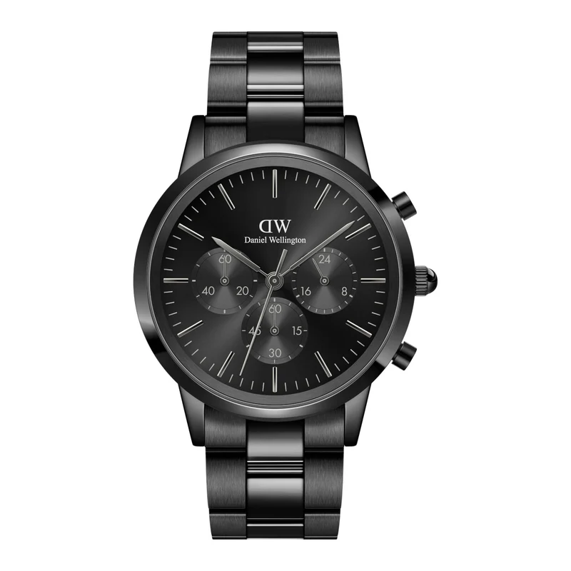 Daniel Wellington Iconic Link Hommes Montre Noir DW00100642