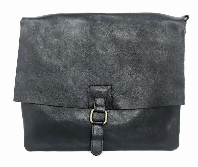 Sac bandoulière en cuir irisé COQUETTE GLOW Noir irisé