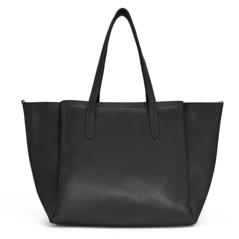 Grand sac en cuir grainé TITANIA Noir