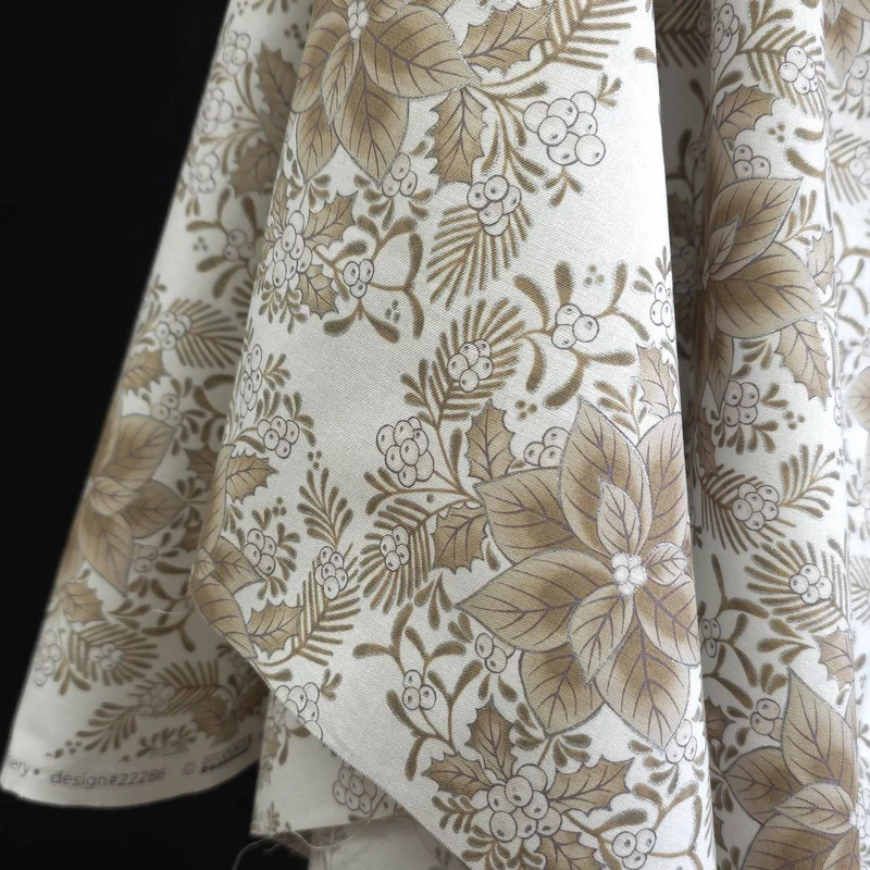 100% Coton | Éclat des Fêtes | Raffinement Festif | Dove | Robert Kaufman