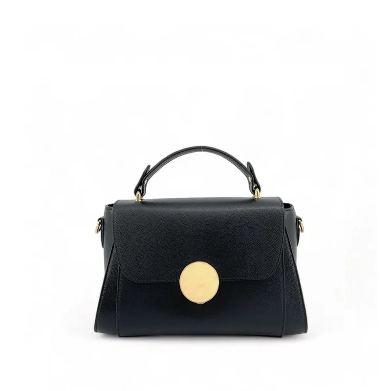 Sac à main en cuir grainé APOLLINE Noir