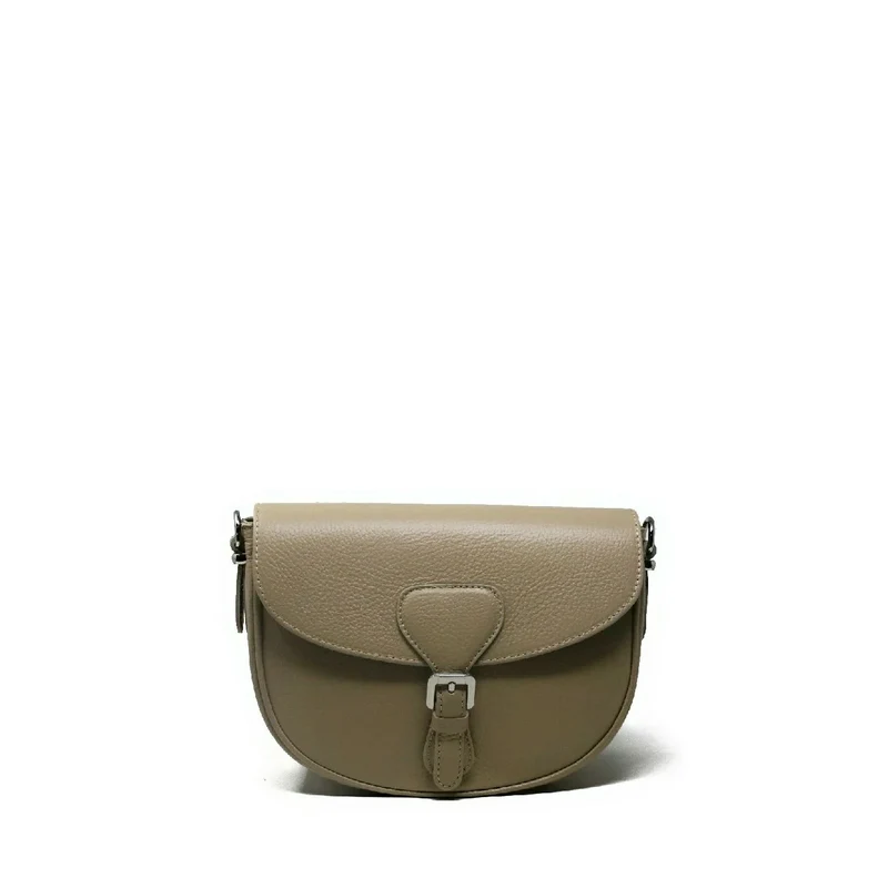 Sac trotteur en cuir grainé MASINA Taupe clair