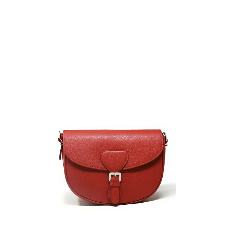 Sac trotteur en cuir grainé MASINA Rouge garance