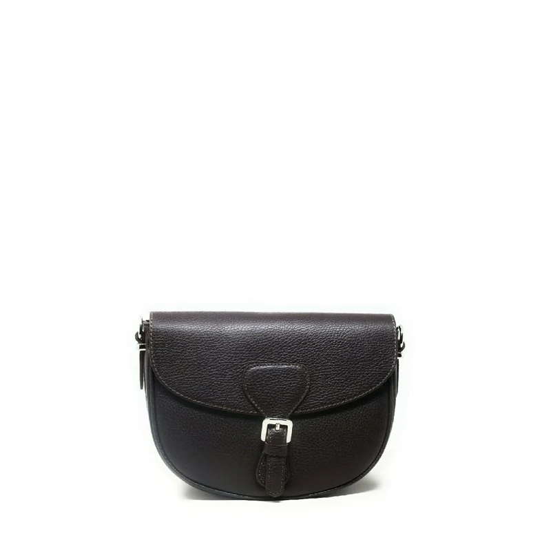 Sac trotteur en cuir grainé MASINA Marron chocolat