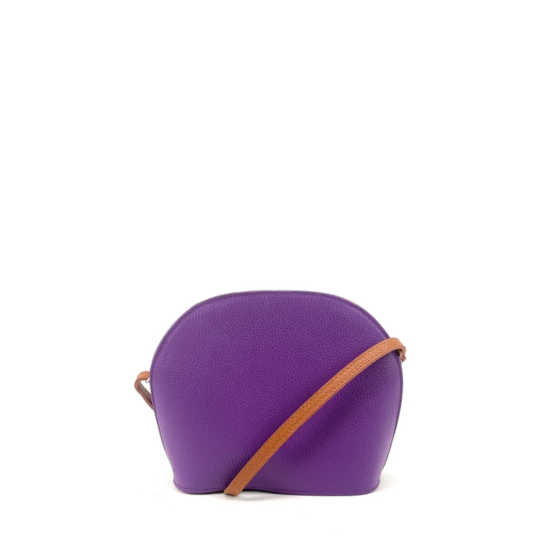 Sac trotteur en cuir grainé NAAN Violet