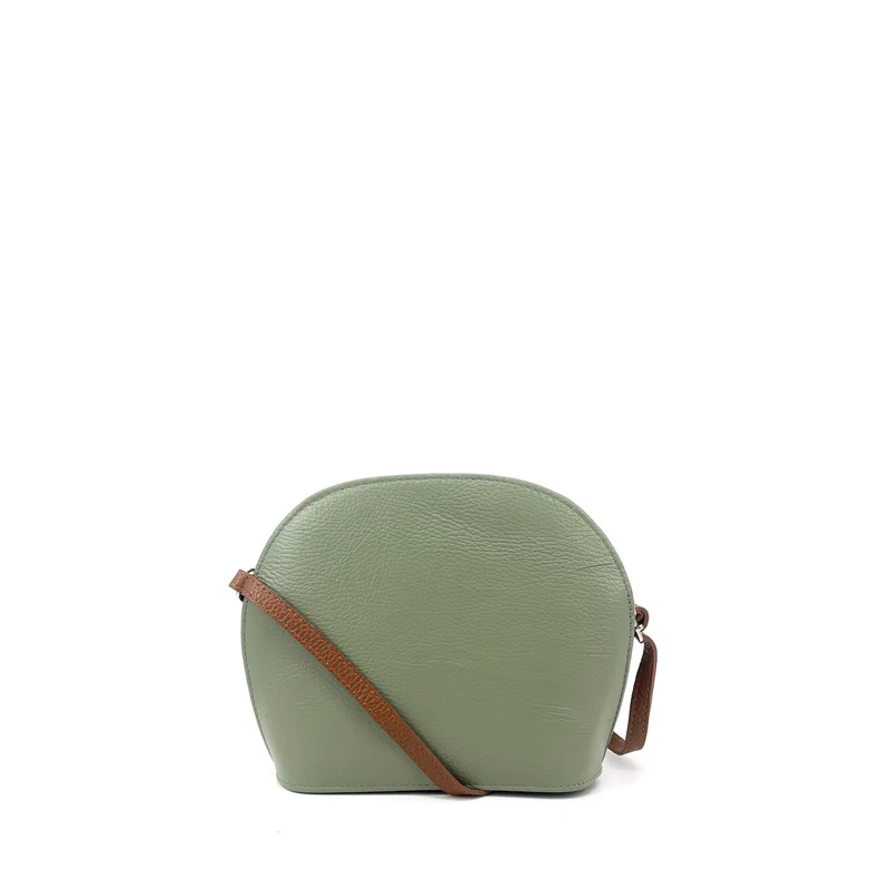 Sac trotteur en cuir grainé NAAN Vert amande