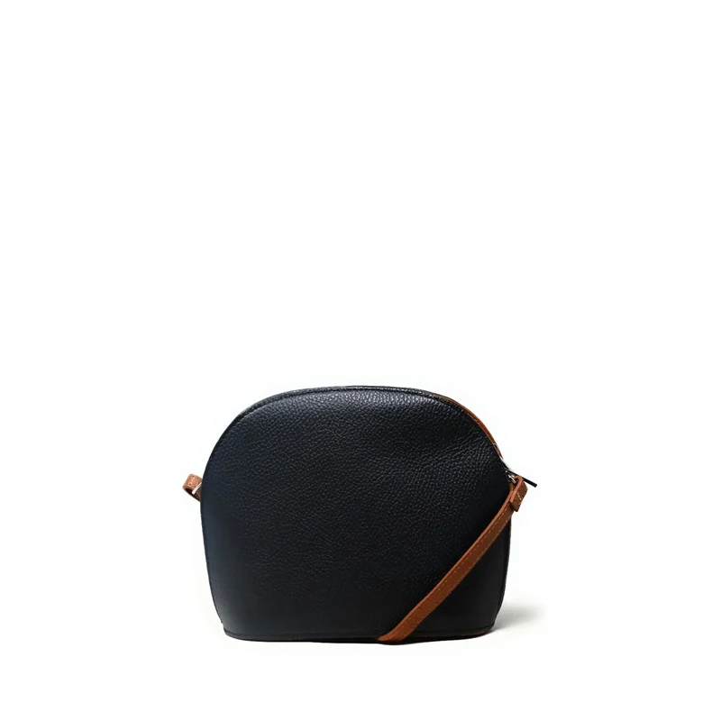 Sac trotteur en cuir grainé NAAN Noir