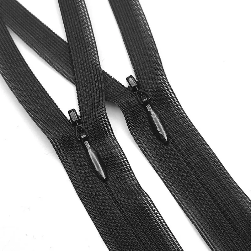 YKK | Fermeture éclair invisible à Bout Fermé | #2 | Noir | 7'' - 18 cm