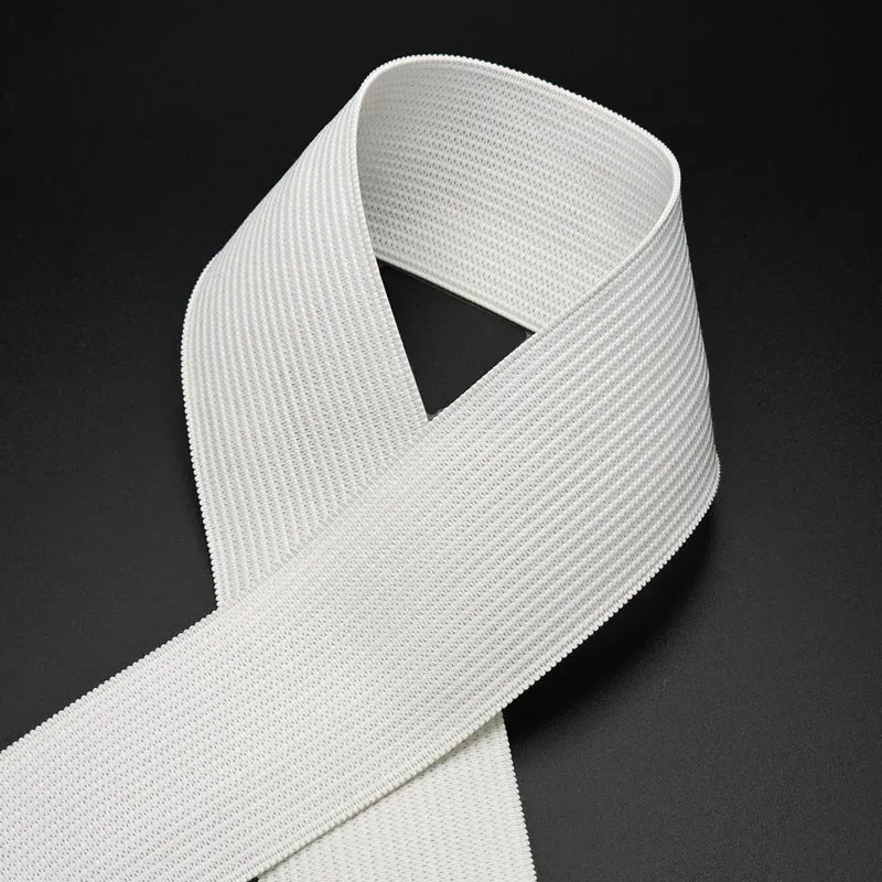 Élastique Tricoté | 38 mm - 1 1/2" | Blanc