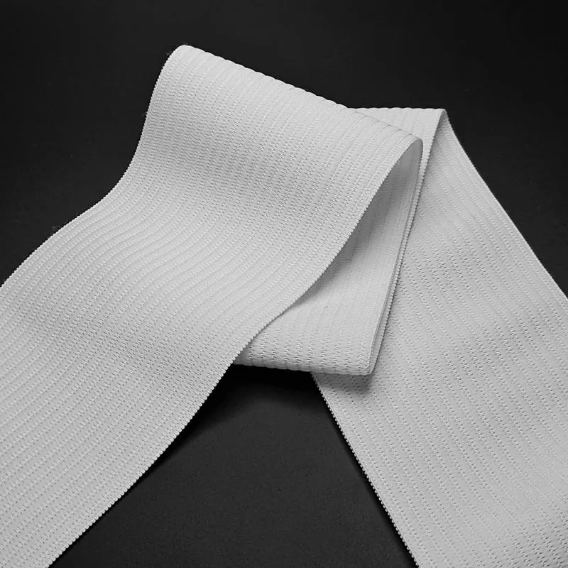 Élastique Tricoté Large | 75 mm - 3" | Blanc