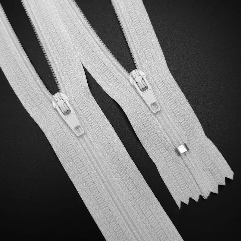 Fermeture éclair à Bout Fermé | #3 | Blanc | 9 '' - 23 cm