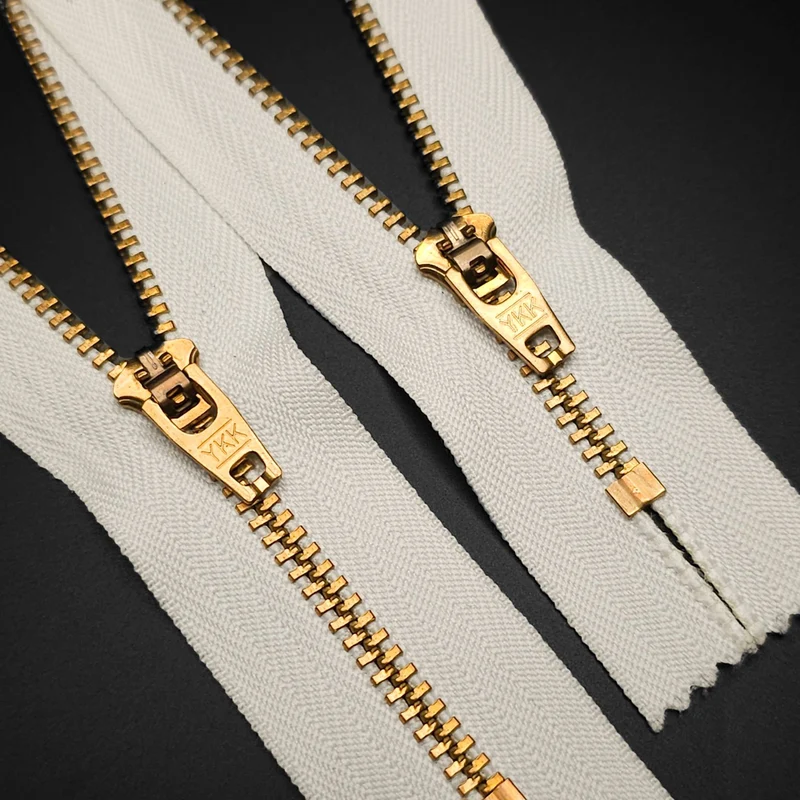 YKK | Fermeture Éclair semi-automatique | Bout Fermé | Métal | #5 | Blanc