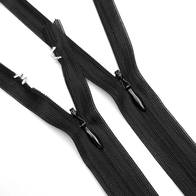 KKF | Fermeture éclair invisible à bout fermée | #3 | Noir | 14 1/4'' - 36 cm