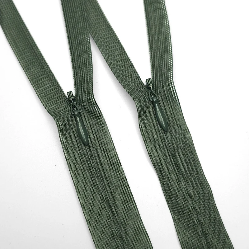 KKF | fermeture éclair invisible à bout fermé | #3 | vert chasseur | 15 3/4'' - 40 cm