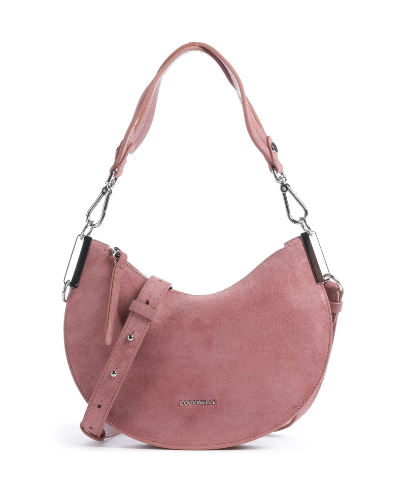 Coccinelle Sunup Suede Sac porté épaule winter rose