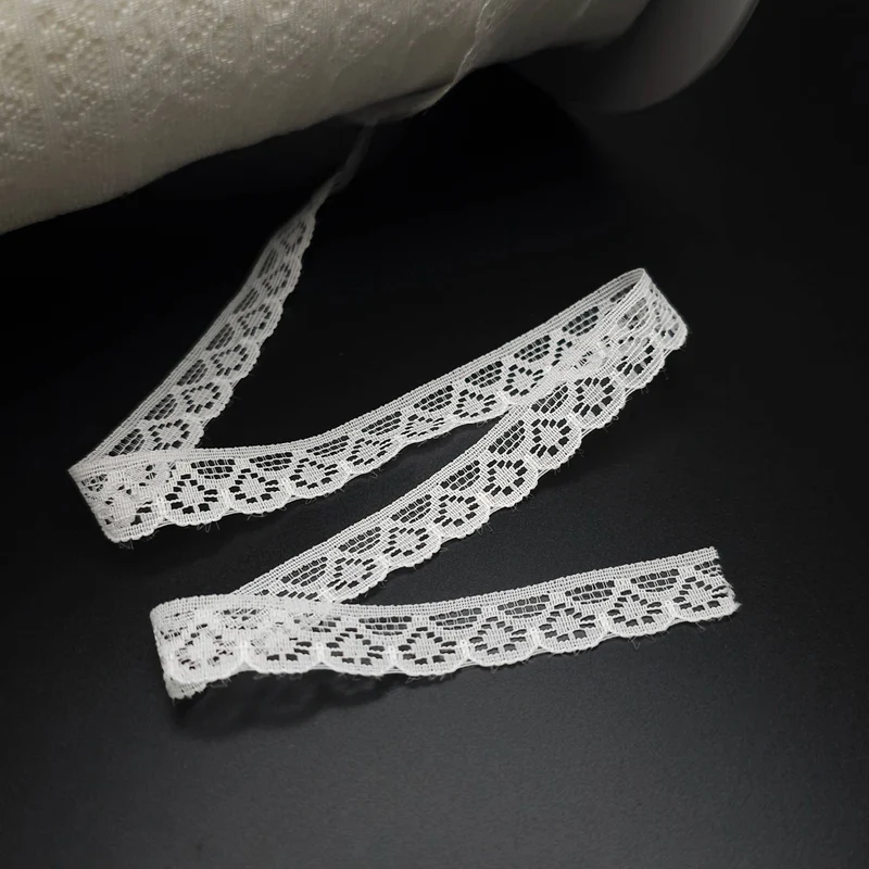 Galon de dentelle décorative | Crème | 12 mm