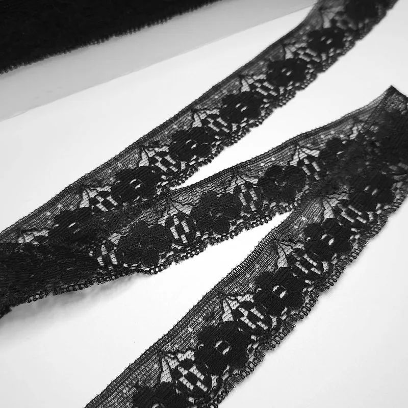 Galon de Dentelle | Noir | 28 mm
