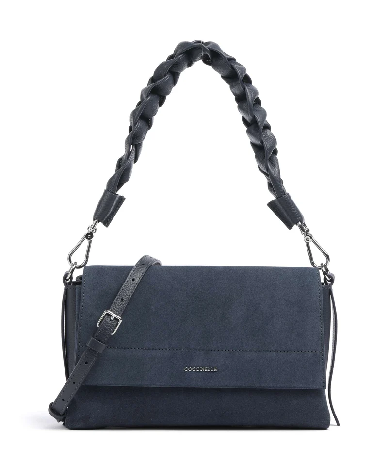 Coccinelle Boheme Suede Sac porté épaule midnight blue