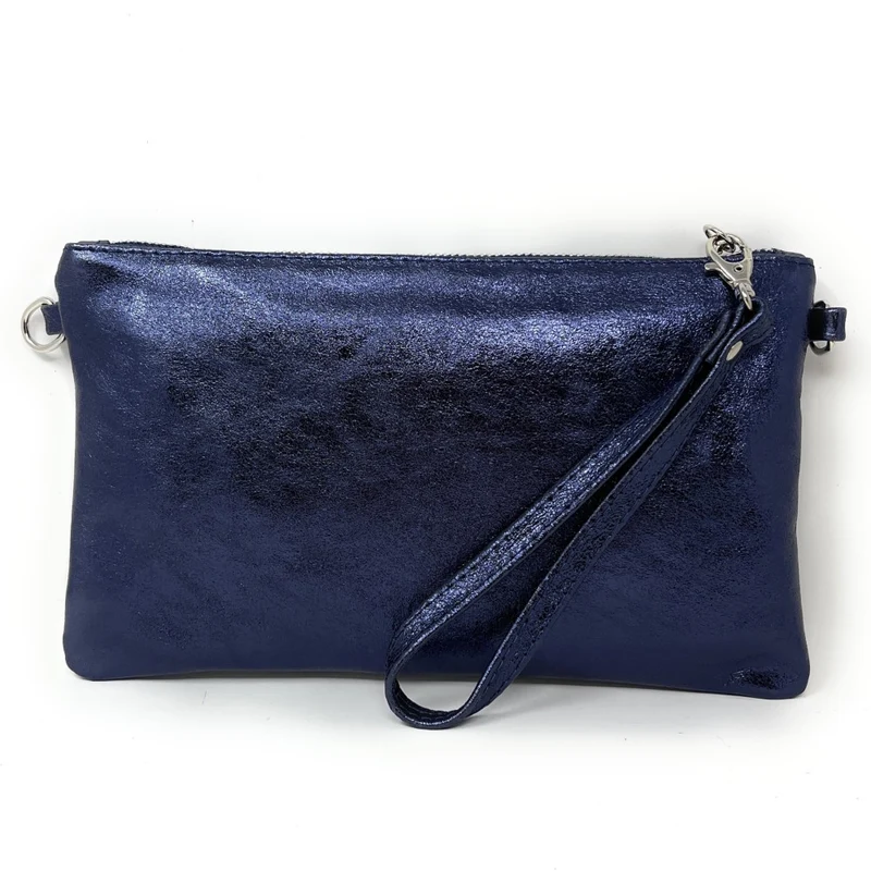 Sac pochette en cuir irisé MELUSINE Nuit étoilée