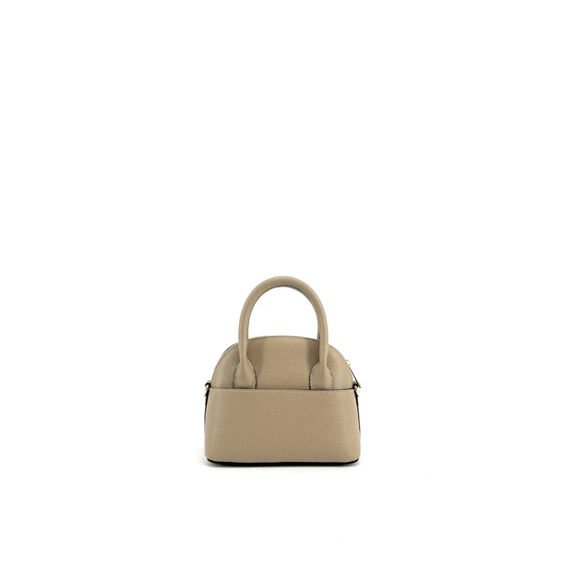 Mini-sac à main en cuir grainé MANOLITA Taupe