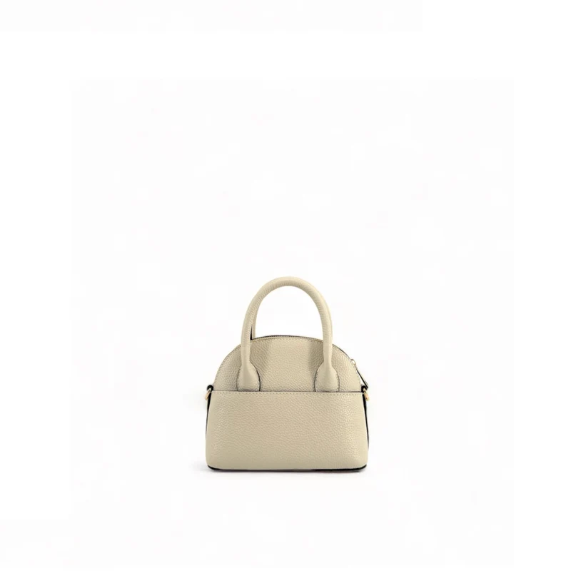 Mini-sac à main en cuir grainé MANOLITA Taupe clair