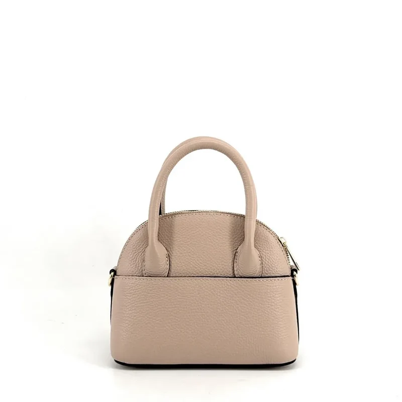 Mini-sac à main en cuir grainé MANOLITA Rose nude
