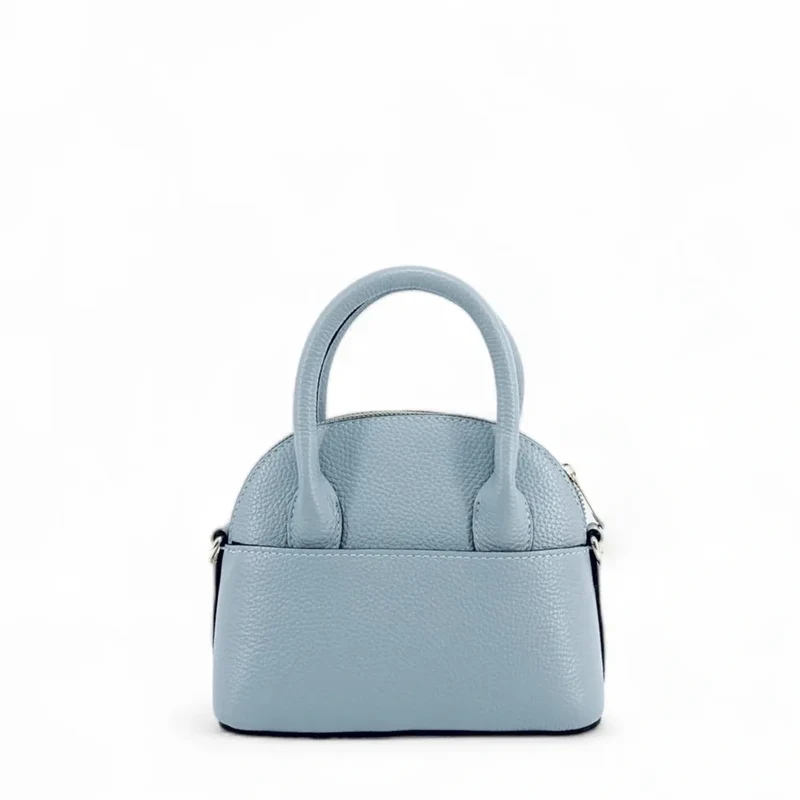 Mini-sac à main en cuir grainé MANOLITA Bleu pastel