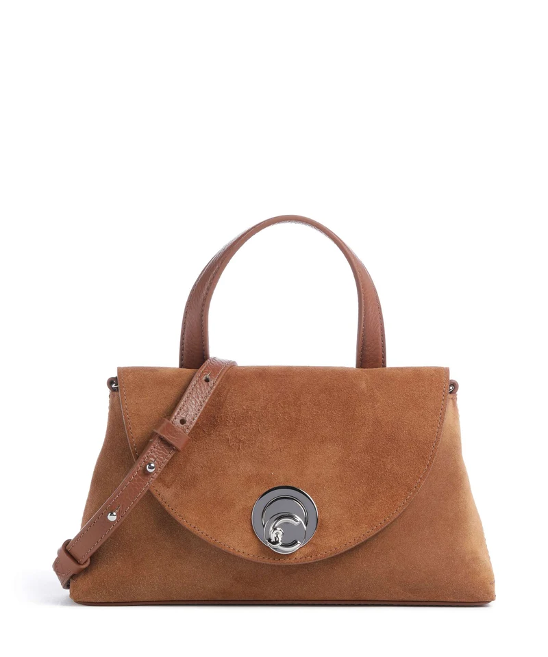 Coccinelle Nikla Suede Sac à main cognac