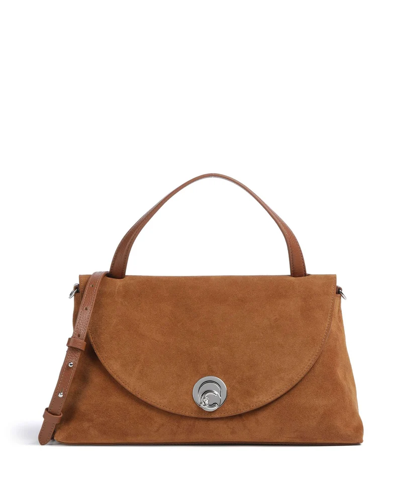 Coccinelle Nikla Suede Sac à main cognac