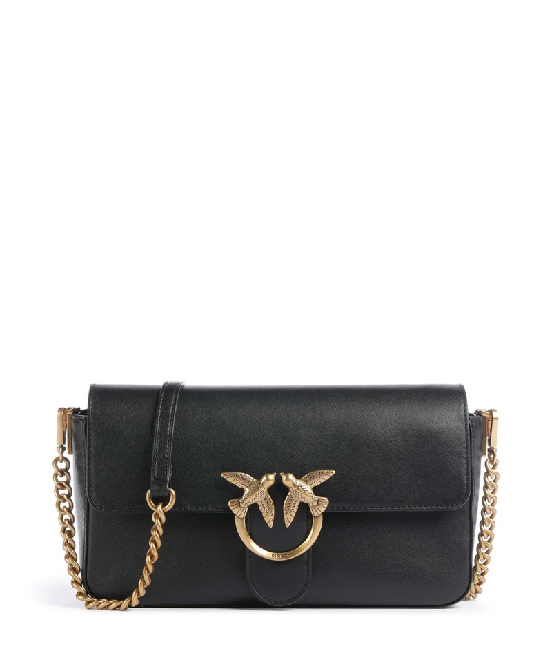 Pinko Love One Classic Slouchy Sac bandoulière nero/antique gold