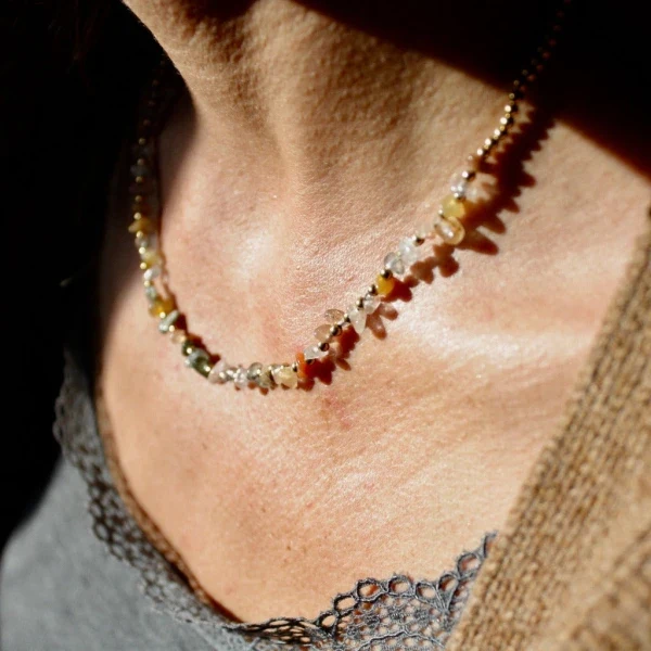 Collier en pierres - Emilie