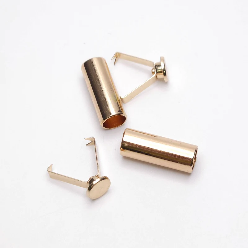 Embouts de cordon en métal | 2 pièces | 6 mm