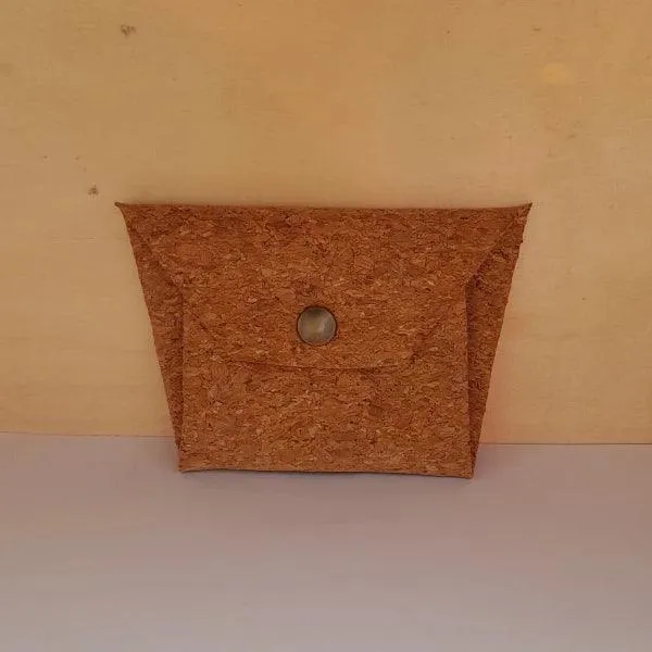 Porte-monnaie origami en liège brut et/ou imprimé - plusieurs coloris
