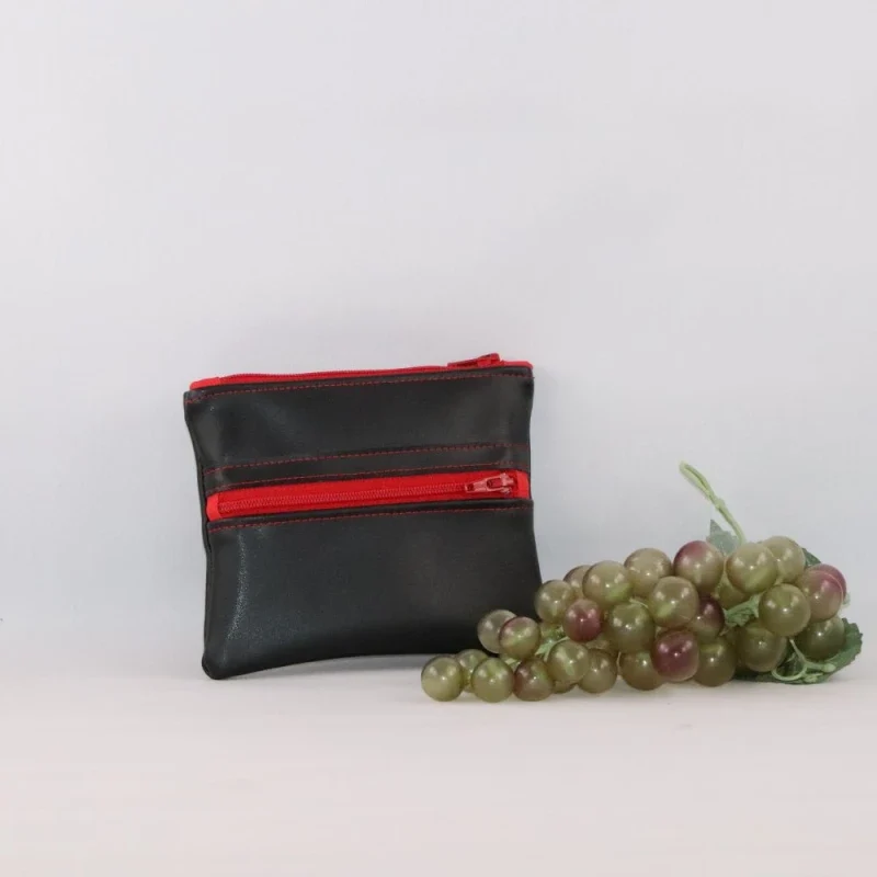 Porte-monnaie en alter-cuir de raisin - plusieurs coloris