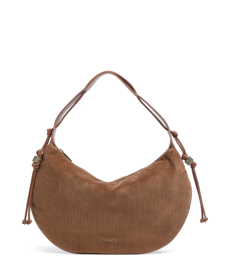 Coccinelle Thess Corduroy Sac fourre-tout cognac